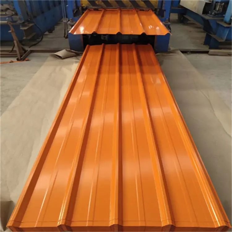 Factory stock building materials Gi PPGI galvanized pre coated color coated corrugated roof tile board
