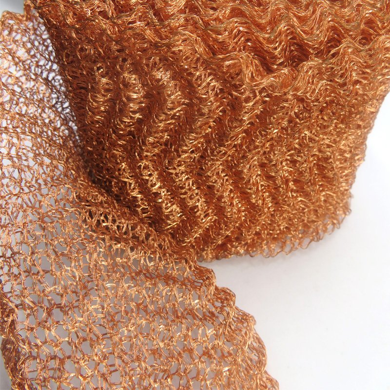 50 60cm Stainless Steel Demister Pads Crochet Weaving Knitted Wire Mesh