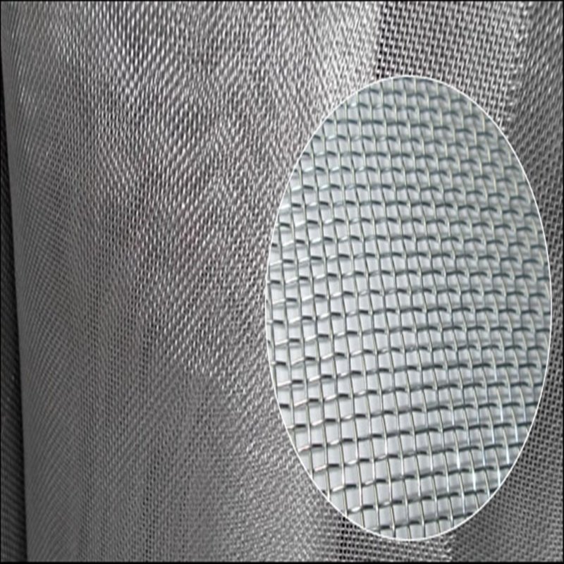 square hole woven galvanized steel wire mesh for building materials