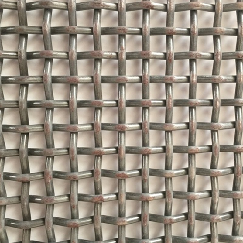 square hole woven galvanized steel wire mesh for building materials