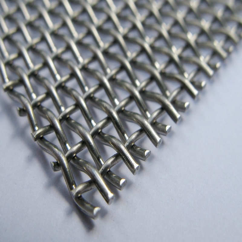square hole woven galvanized steel wire mesh for building materials