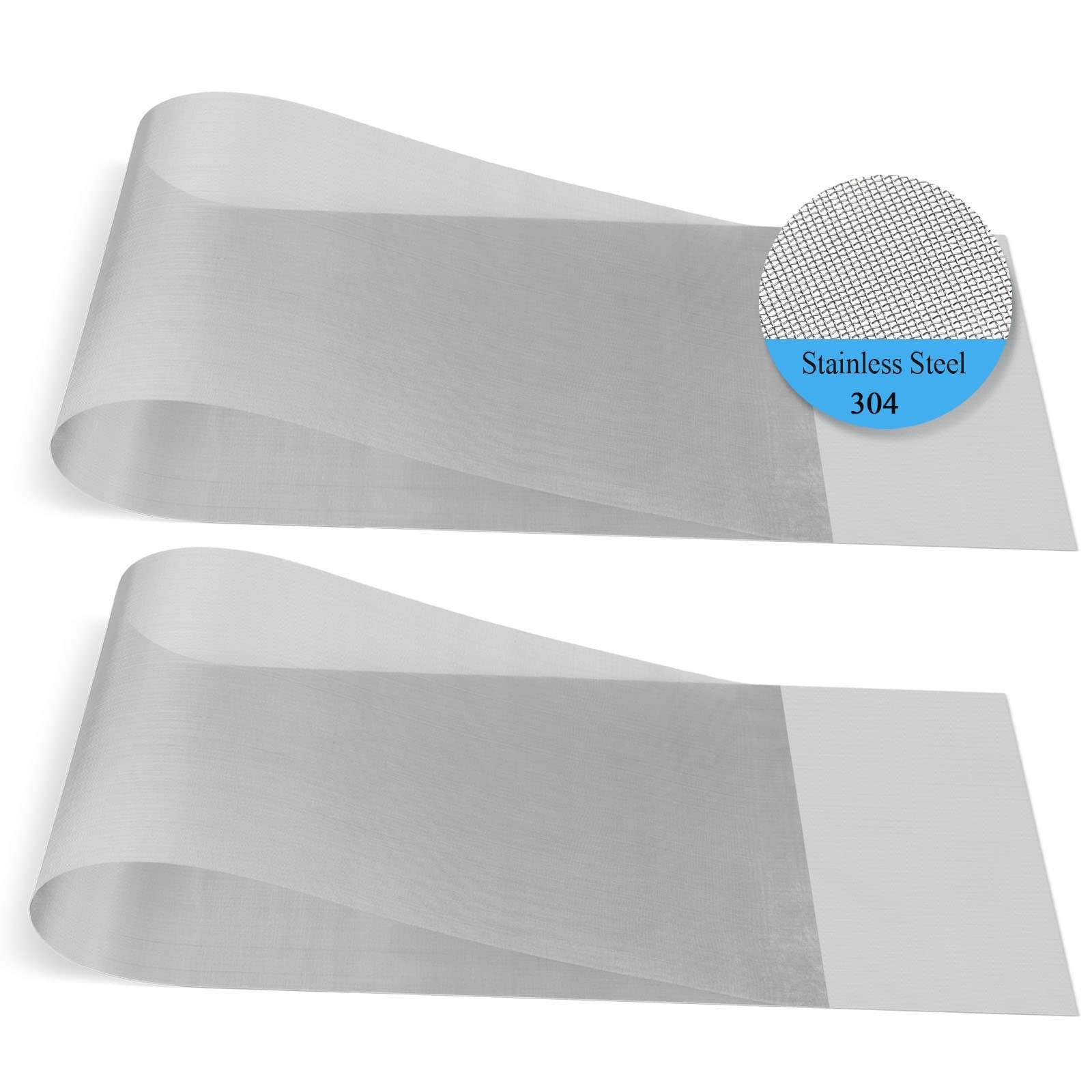 ANPING Stainless Steel Woven Wire Mesh Screen 1mm Hole Easy to Cut - Air Vent Mesh, Window Screen Mesh