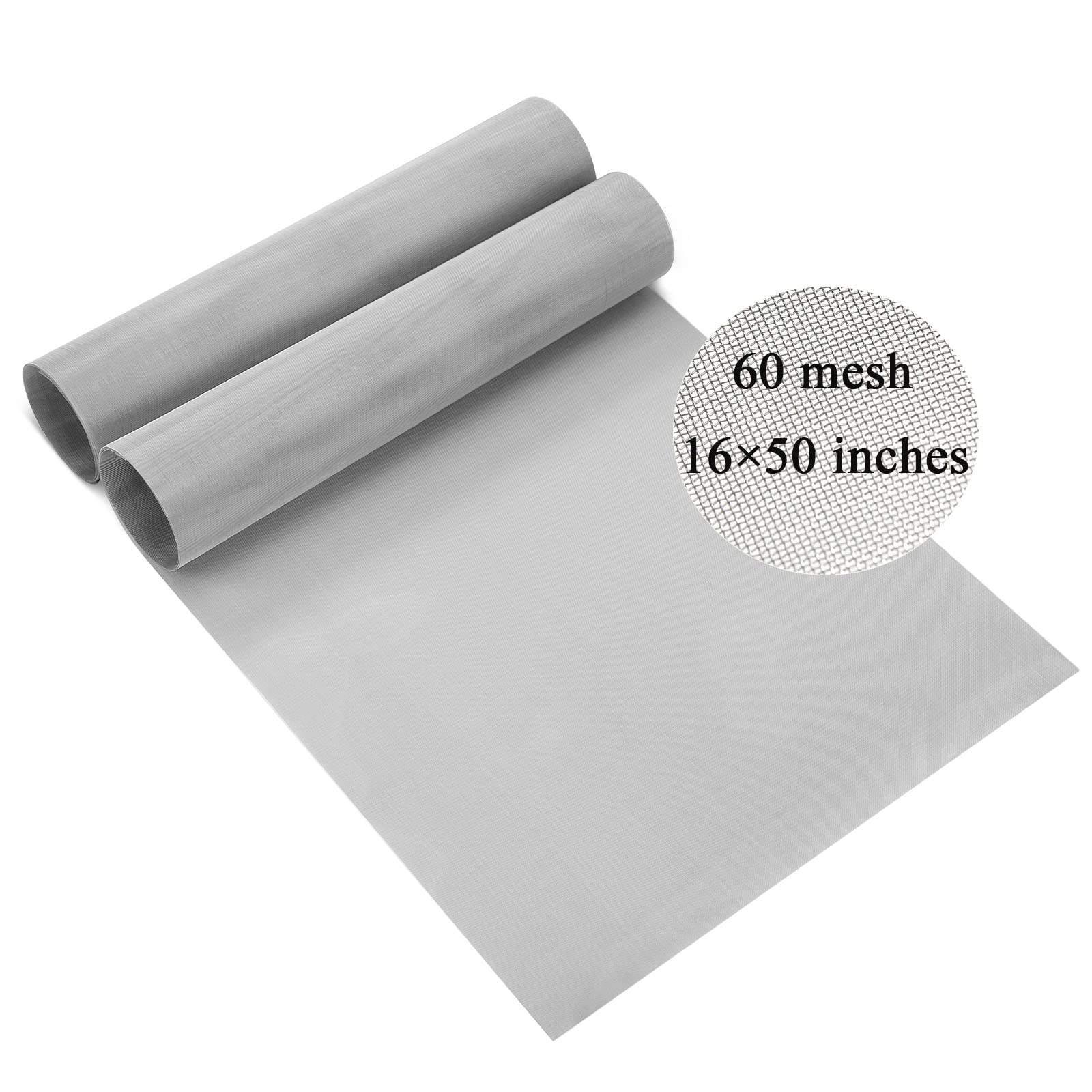 ANPING Stainless Steel Woven Wire Mesh Screen 1mm Hole Easy to Cut - Air Vent Mesh, Window Screen Mesh