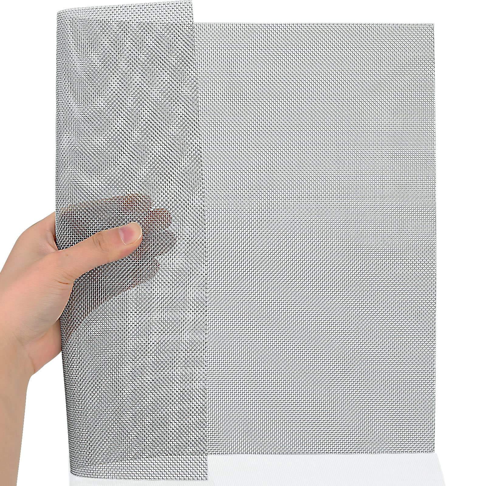 ANPING Stainless Steel Woven Wire Mesh Screen 1mm Hole Easy to Cut - Air Vent Mesh, Window Screen Mesh