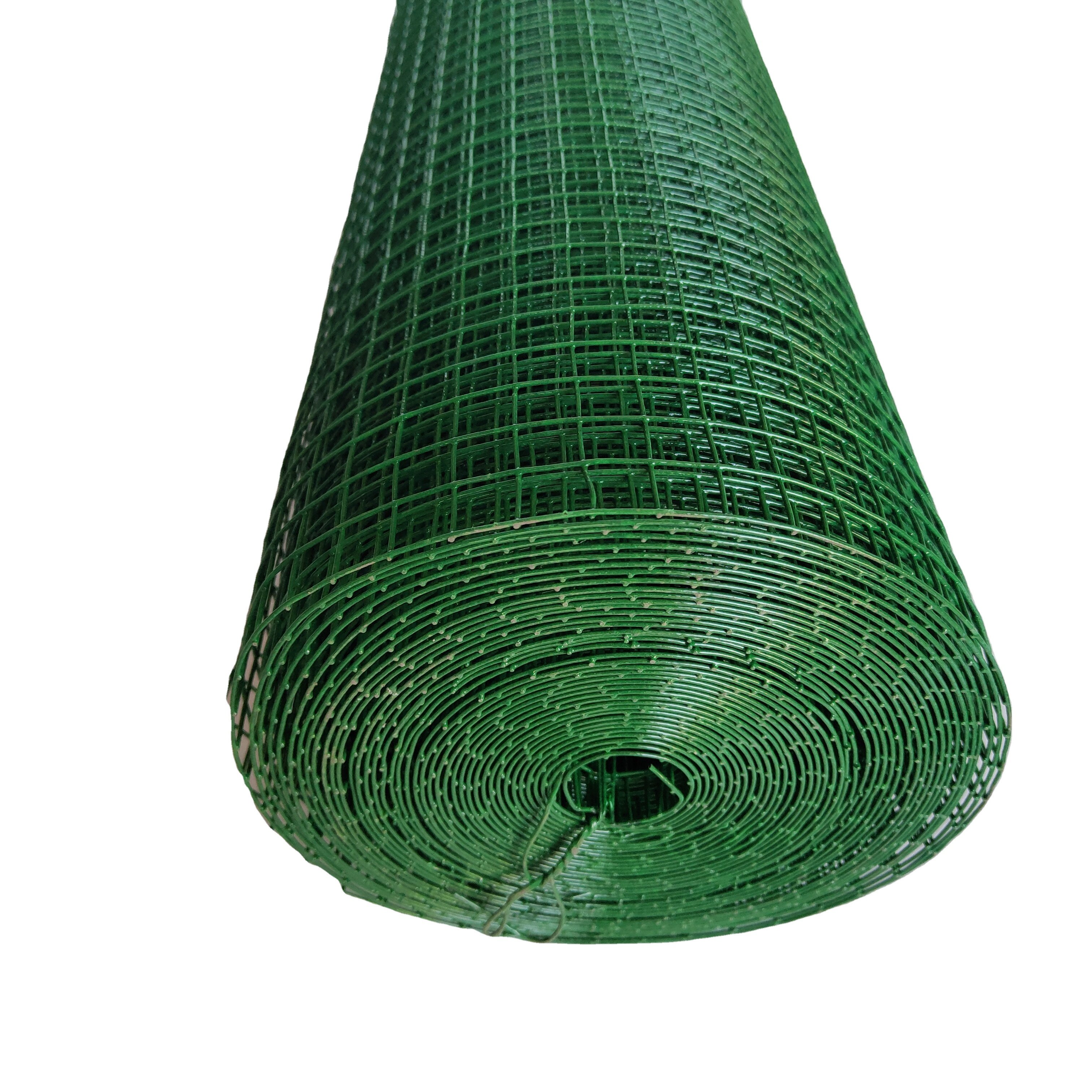 3/4 Inch PVC Coated Wire Mesh for chickens cage fence pvc coated steel welded wire mesh