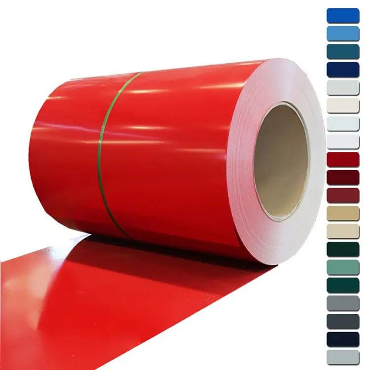 factory direct high quality PE PVDF ppgl color coated zinc iron roll prepainted galvanized steel ppgi coil for roofing sheet