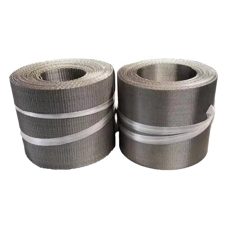 Stable Fine Stainless Steel Dutch Weave Mesh Belt For Plastic Extruder