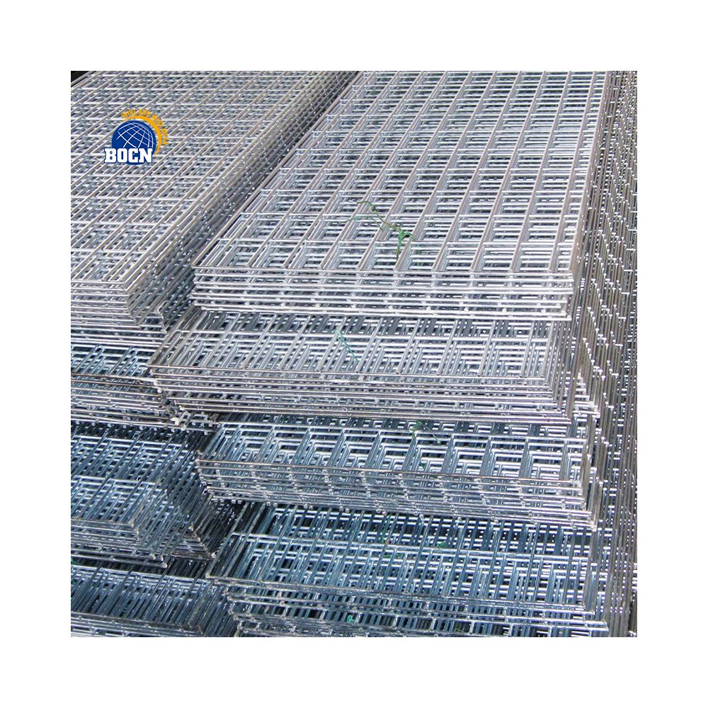 BOCN 6 12 gauge 50x50 2x2 1x2 3x3 4x4 5x5 inch electric galvanized iron Square Hole Construction welded iron wire mesh panel