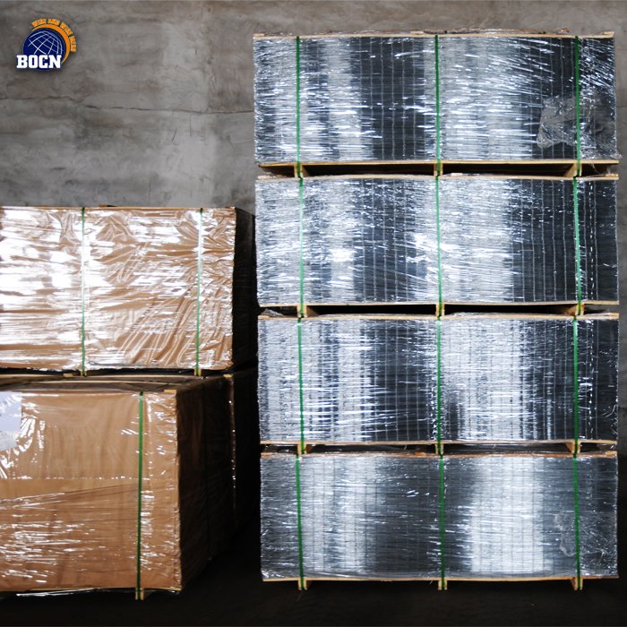 BOCN 6 12 gauge 50x50 2x2 1x2 3x3 4x4 5x5 inch electric galvanized iron Square Hole Construction welded iron wire mesh panel