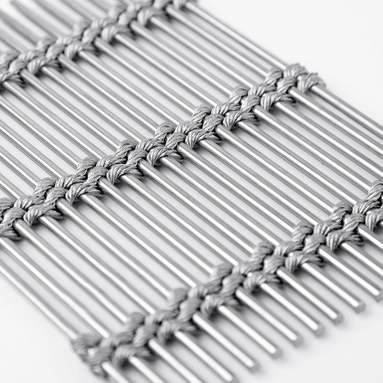 SS316 Stainless Steel Facade Cladding Architectural Metal Wire Mesh