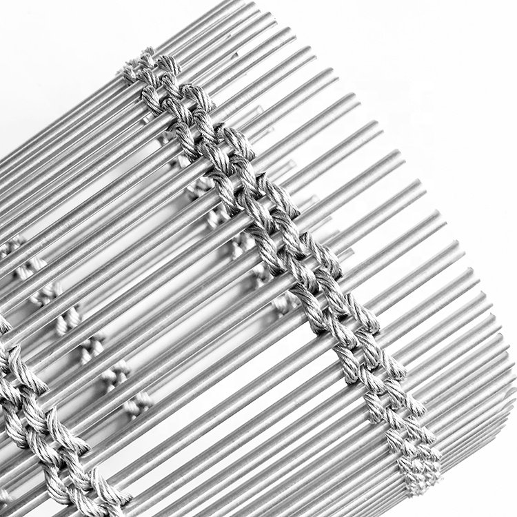 SS316 Stainless Steel Facade Cladding Architectural Metal Wire Mesh