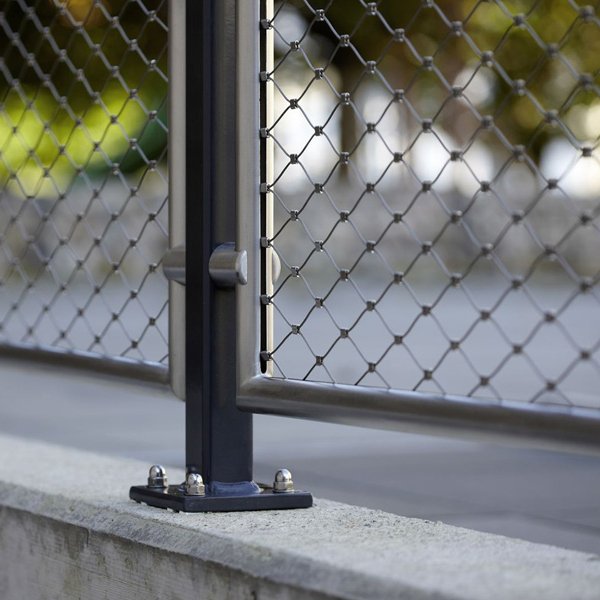 AISI SS316 Ferrule Diamond stainless steel wire rope mesh netting for balustrade