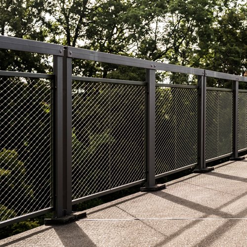 AISI SS316 Ferrule Diamond stainless steel wire rope mesh netting for balustrade