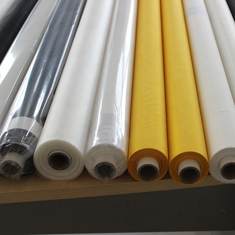 100% Polyester 130 135 150 155 160 170 180 Mesh Silk Screen Printing Mesh For Aluminum Screen Printing Frame