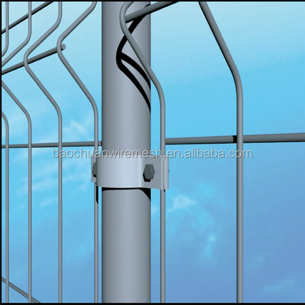 Hebei Baochuan steel wire mesh fence panel/ 3D bending welded mesh
