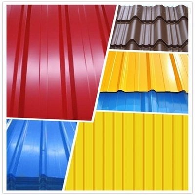 ASTM A653 Dx51d Z275 Gi PPGI PPGL Galvalume Color Coated Prepainted Galvanized Corrugated Steel Metal Roofing Sheet