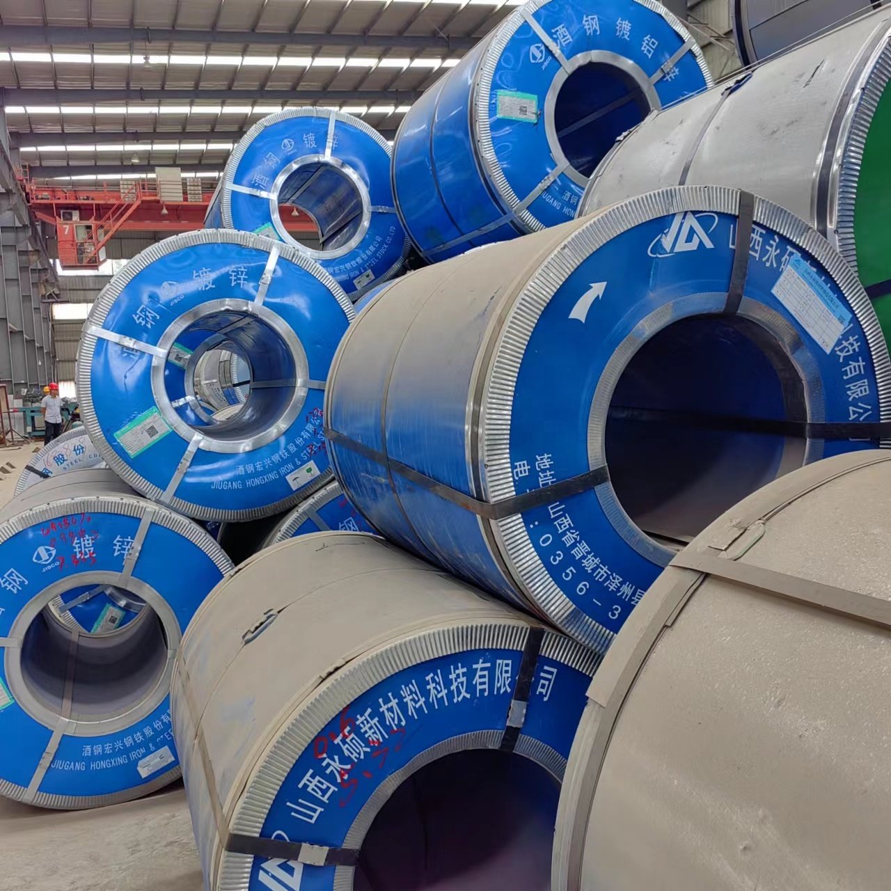 High quality Regular Spangle G40 G60 G90 GI Steel Coils Sale dx51d z140 hot dip galvanized steel strip