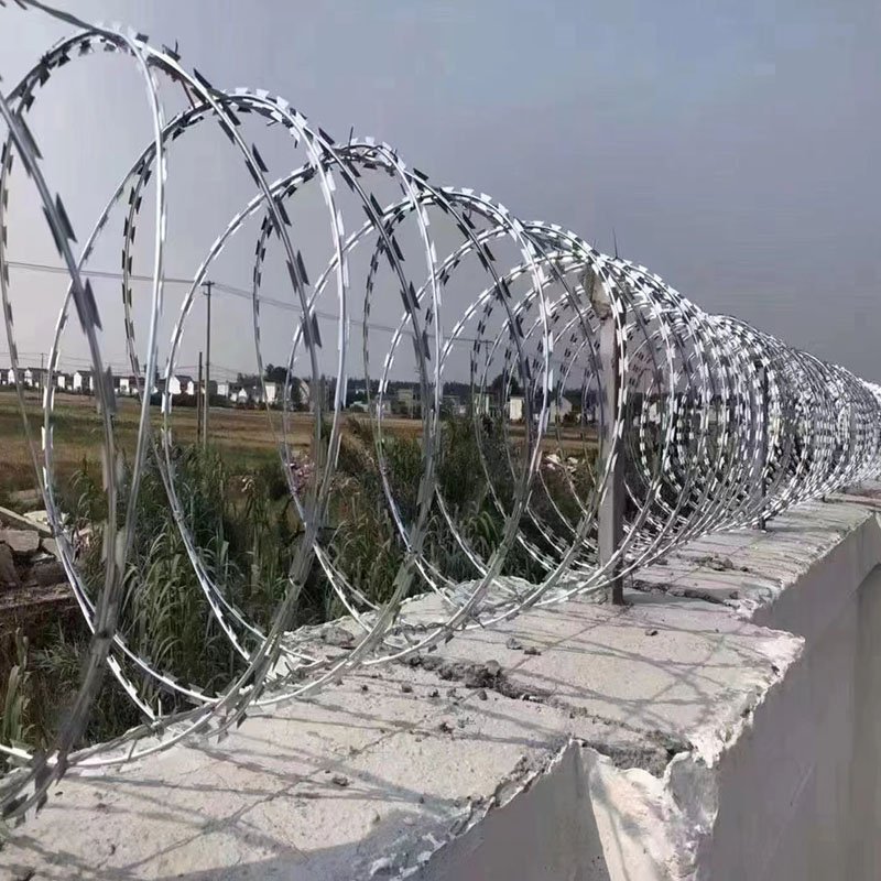High Security Galvanized Razor Barbed Wire Fence for Secure Enclosures Wire Fence Panel