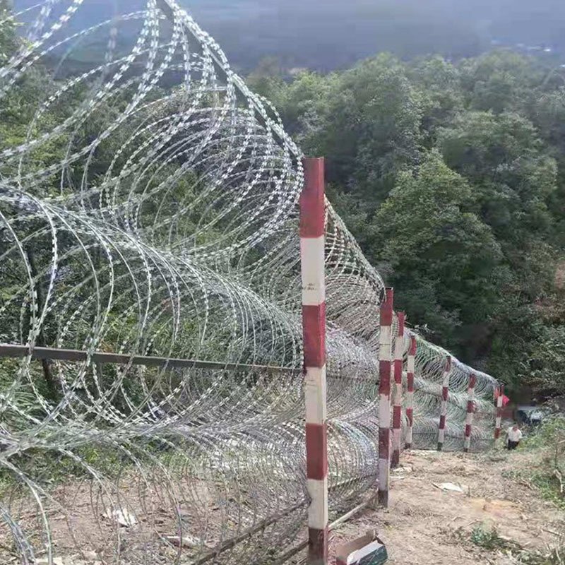 High Security Galvanized Razor Barbed Wire Fence for Secure Enclosures Wire Fence Panel