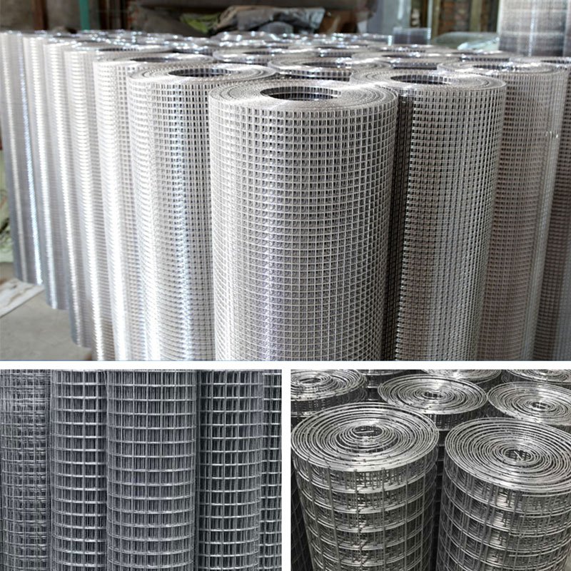 High Strength 10X10 Concrete Stainless Steel Wire Mesh Galvanized Metal Welded Metal Wire Mesh for Wall Fence Chicken Box