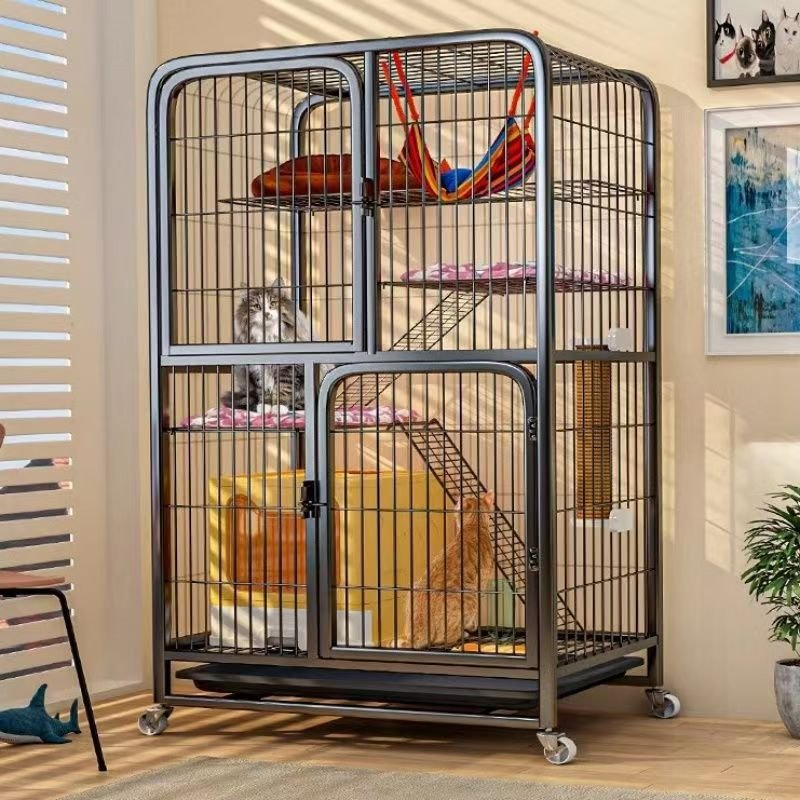 Mobile Pet Carrier for Home Use Durable Steel Wire Mesh Design