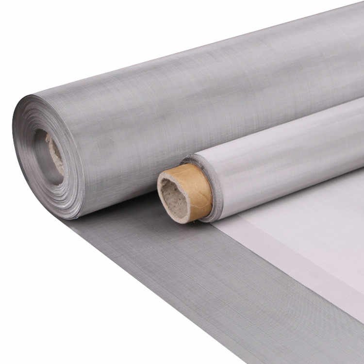 Low Price Woven Wire Mesh 500 400 300 200 100 80 70 20Micron 304 Stainless Steel Woven Wire Cloth Screen Mesh Column Net