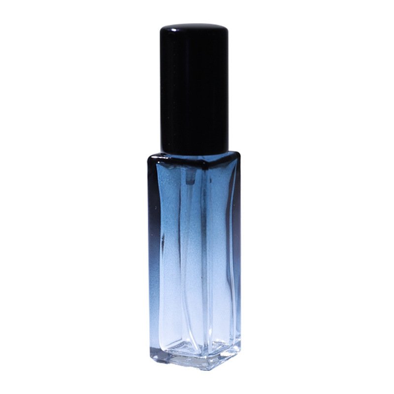 Square Black Perfume Bottle Empty Perfume Bottles Sample 10ml Perfume Spray Bottle With Black Cover