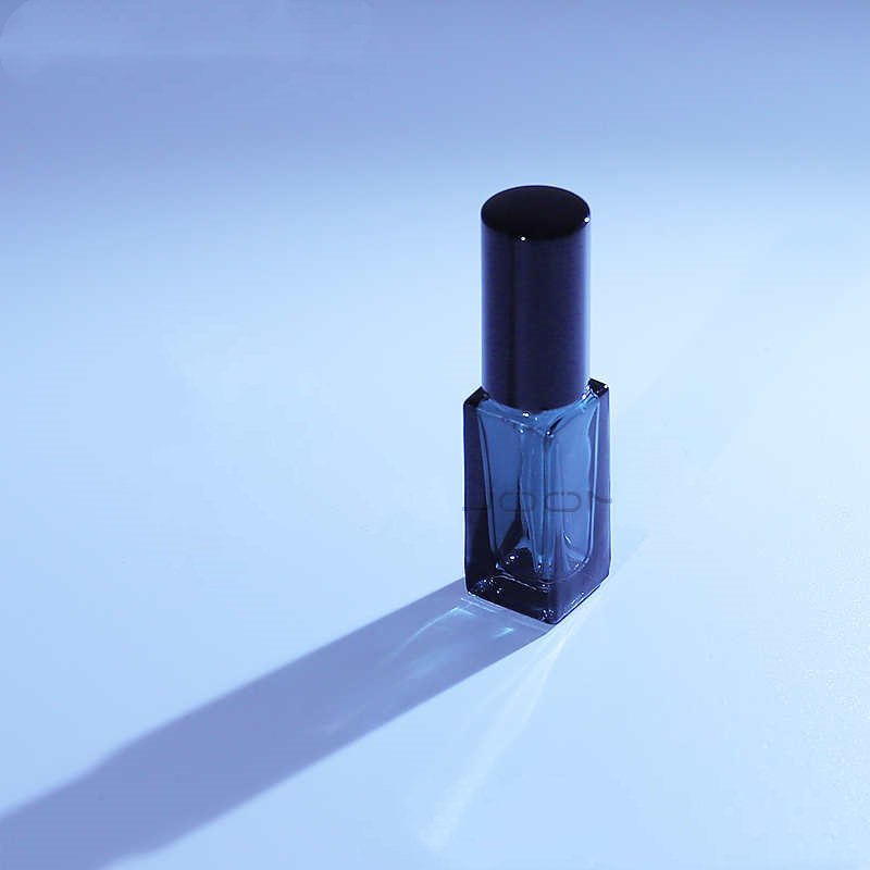 Square Black Perfume Bottle Empty Perfume Bottles Sample 10ml Perfume Spray Bottle With Black Cover