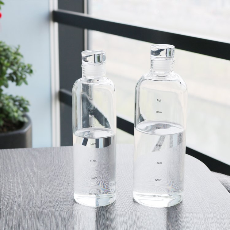 JM Custom Pattern Sublimation Drink Water Soda Beverage Glass Bottles Custom Logo 300ml 500Ml 750Ml Glass Water Bottle