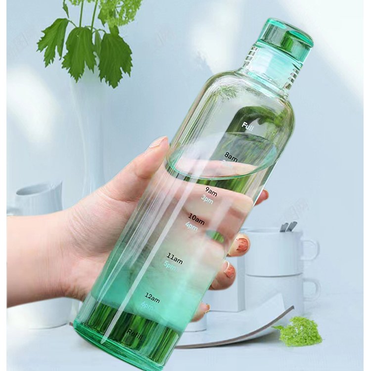 JM Custom Pattern Sublimation Drink Water Soda Beverage Glass Bottles Custom Logo 300ml 500Ml 750Ml Glass Water Bottle