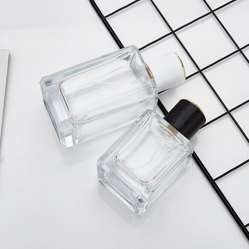 Wholesale Empty Round Cylinder 30ml 50ml 100mlglass Luxury Perfume Bottle Without Lids Box