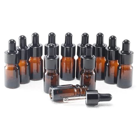 Round Shape 30ml to 50ml Essential Oil Bottle Pipette Amber Serum Dropper for Cosmetics Packaging