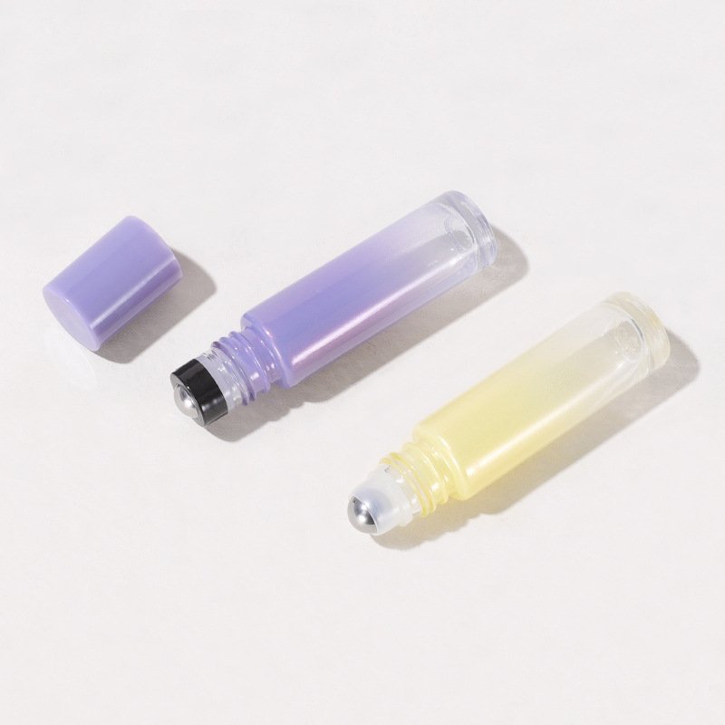 10ml rollerball glass bottle pearlescent gradient essential oil bottle rollerball perfume eye cream bottle