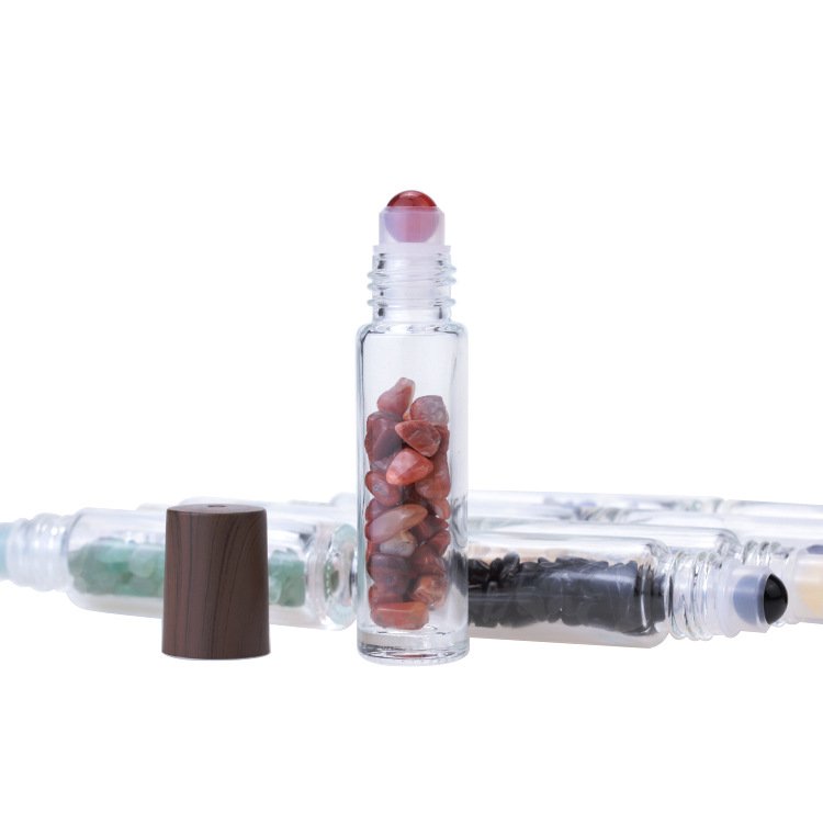 10ml rollerball glass bottle pearlescent gradient essential oil bottle rollerball perfume eye cream bottle