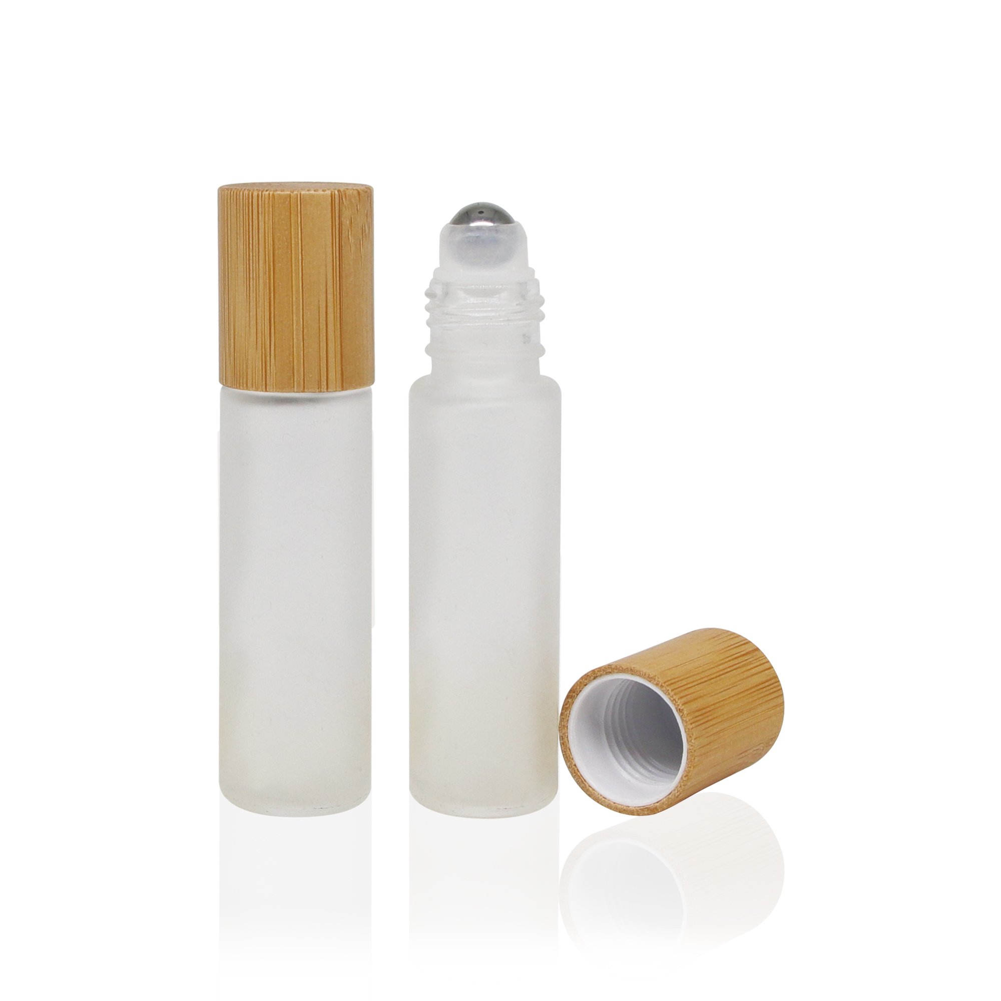 10ml roller bottle bamboo perfume roll on oil bottle glass roller bottles for essential oils