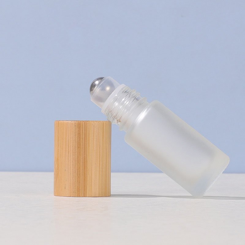 10ml roller bottle bamboo perfume roll on oil bottle glass roller bottles for essential oils