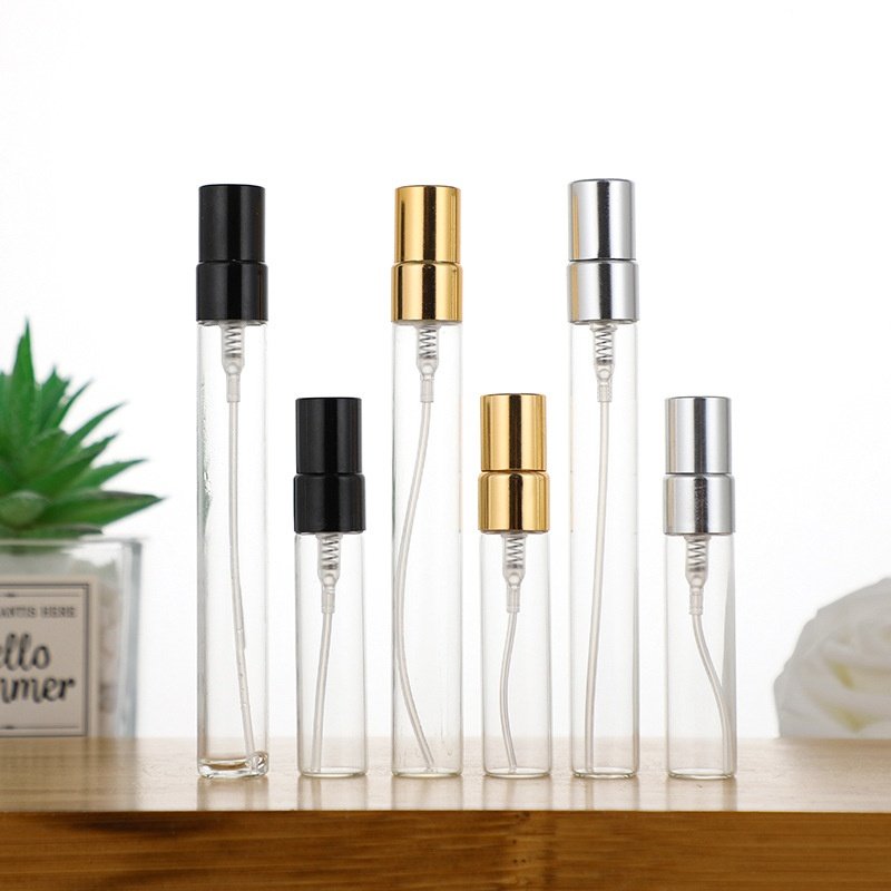 custom color logo glass fragrance bottles10ml empty perfume bottle refill spray glass bottle travel portable dispenser bottle