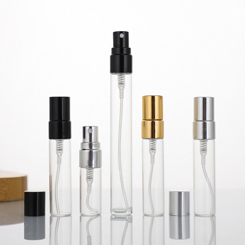 custom color logo glass fragrance bottles10ml empty perfume bottle refill spray glass bottle travel portable dispenser bottle