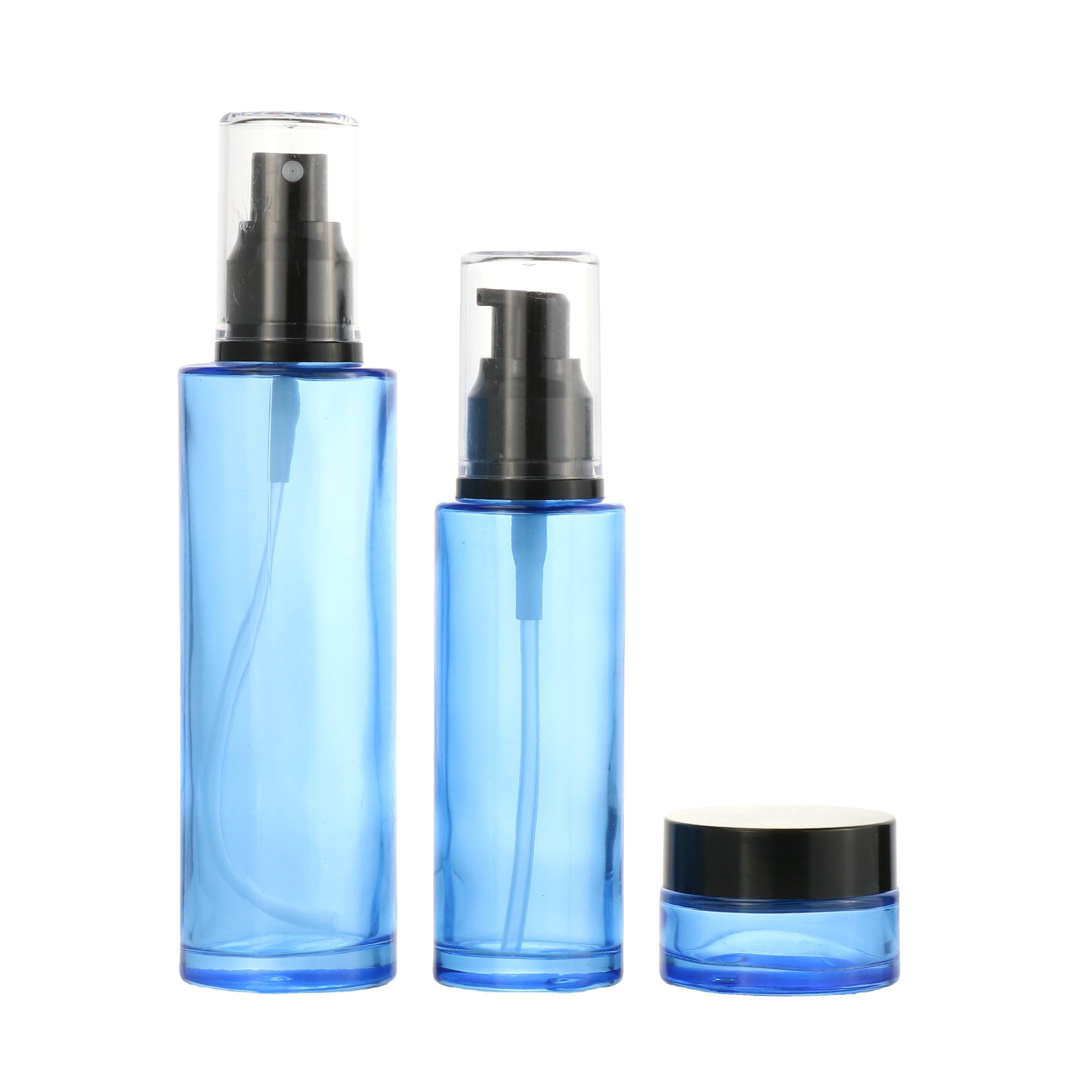 Luxury cosmetic packaging frosted matte green 30 ml 60 ml 20ml essential oil dropper bottle glass face serum packaging bottle