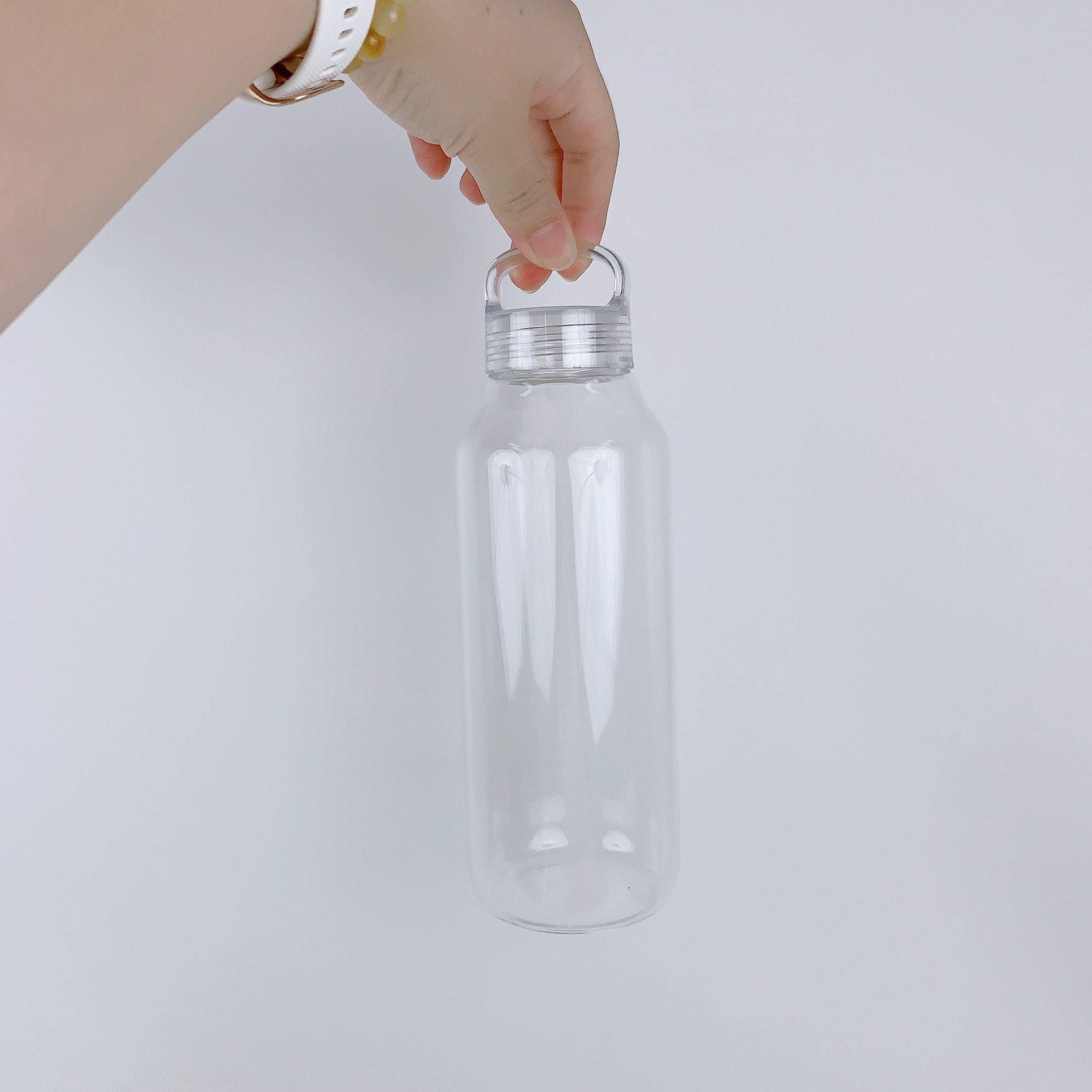 300ml 500ml 900ml High Borosilicate Glass Water Bottle with Lid Reusable Iced Coffee Cup with Handle BPA Free
