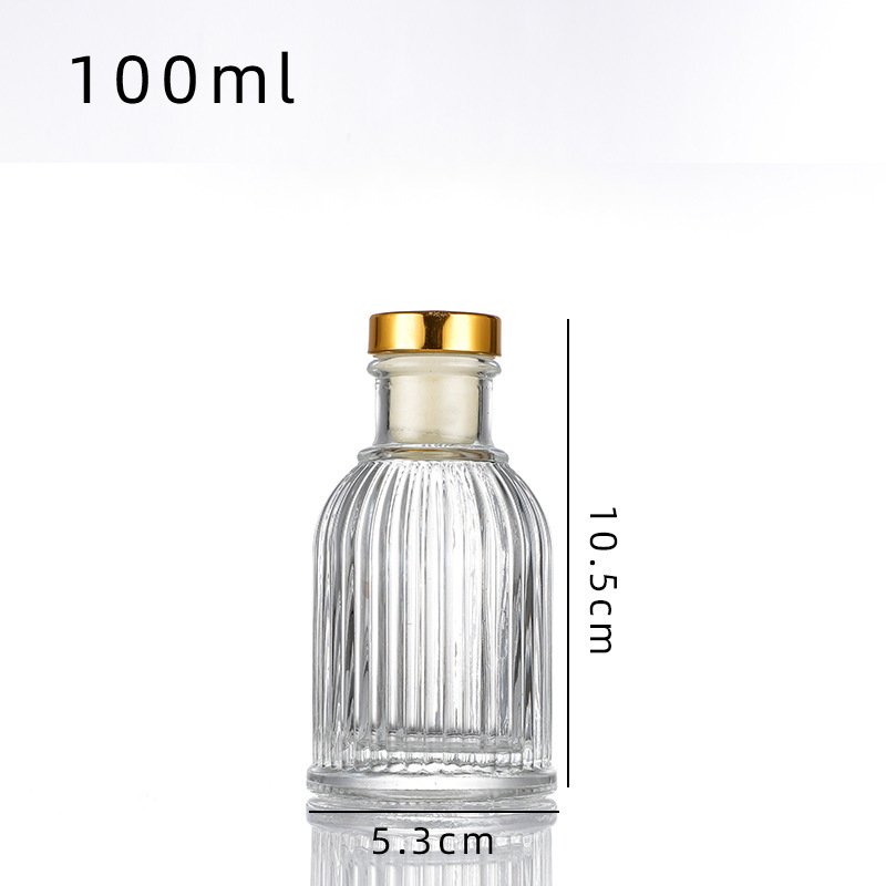 perfume Diffuser Bottle 50ml 100ml 200ml luxury Diffuser oil Glass Bottle reed diffuser bottle