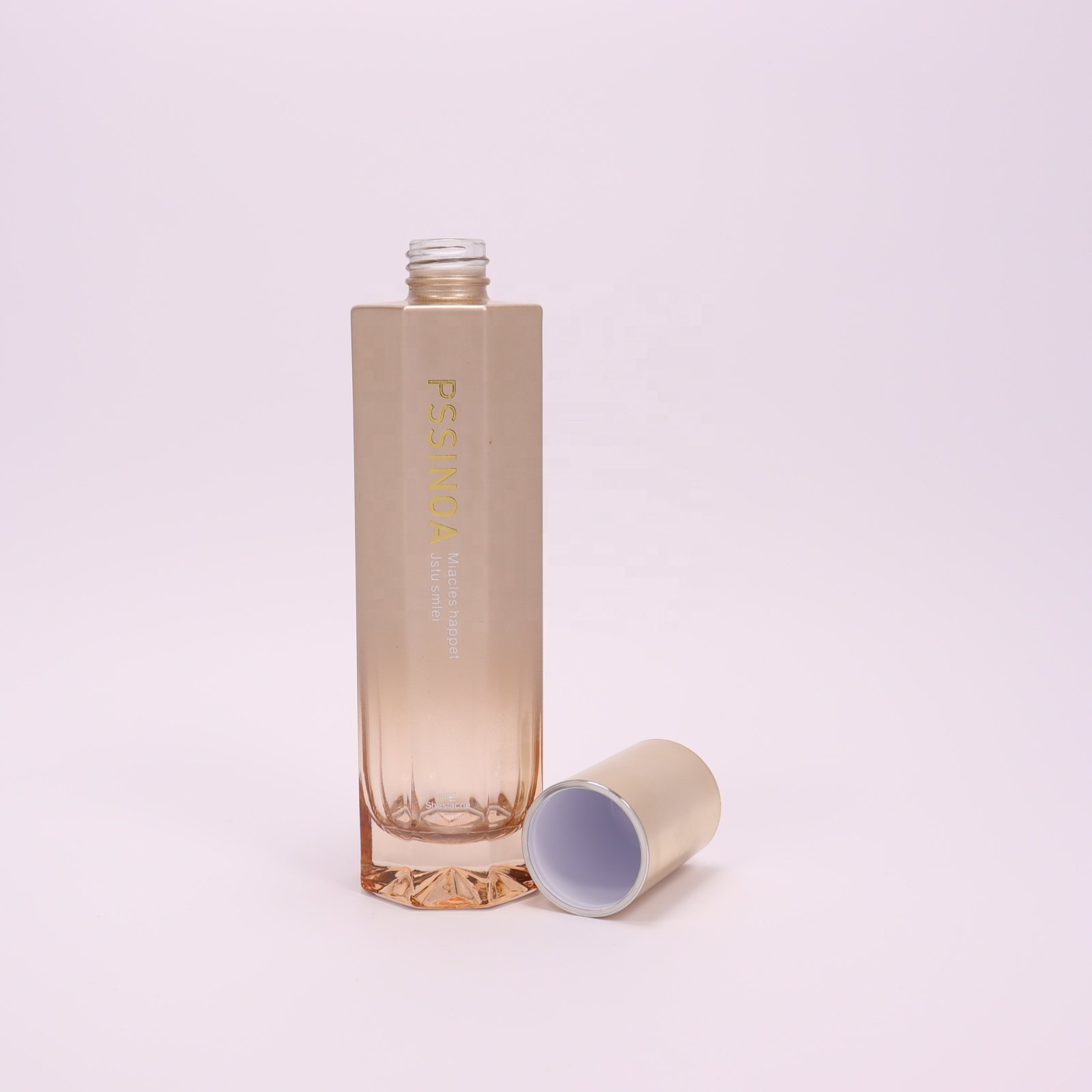 WanXing Wholesale Luxury 50g 40ml 100ml 120ml Cosmetic Cream Jar Cosmetic Packaging Containers glass Makeup bottles Set