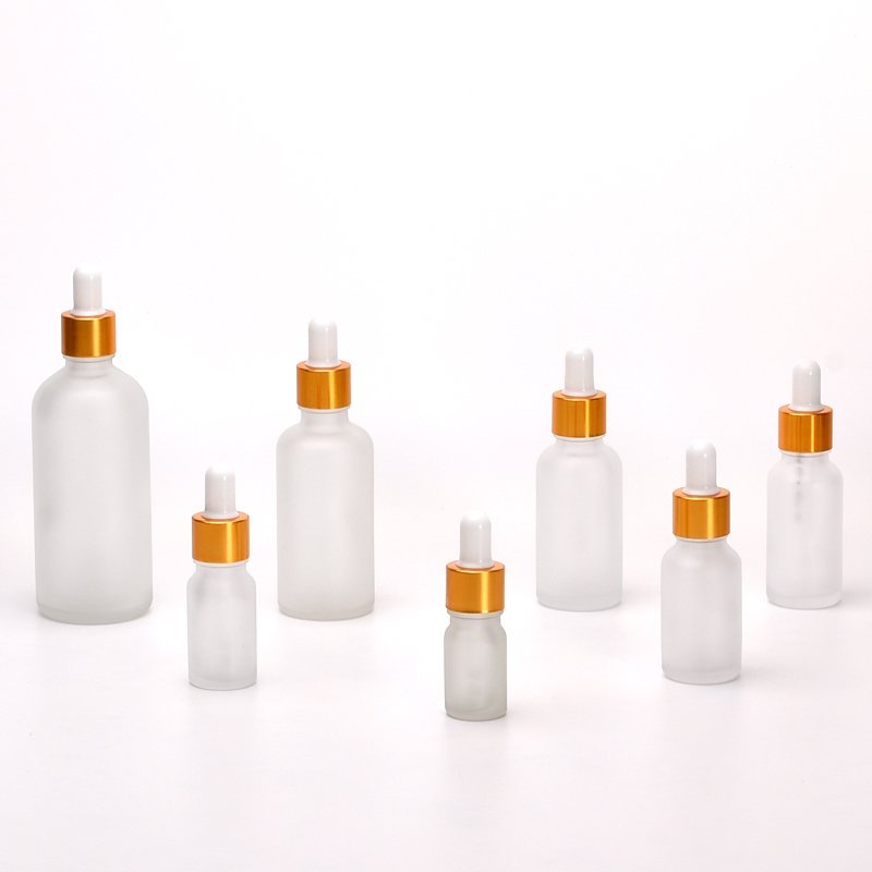 Glass fine oil bottle electroplated color glass empty bottle dropper essential oil dispenser bottle