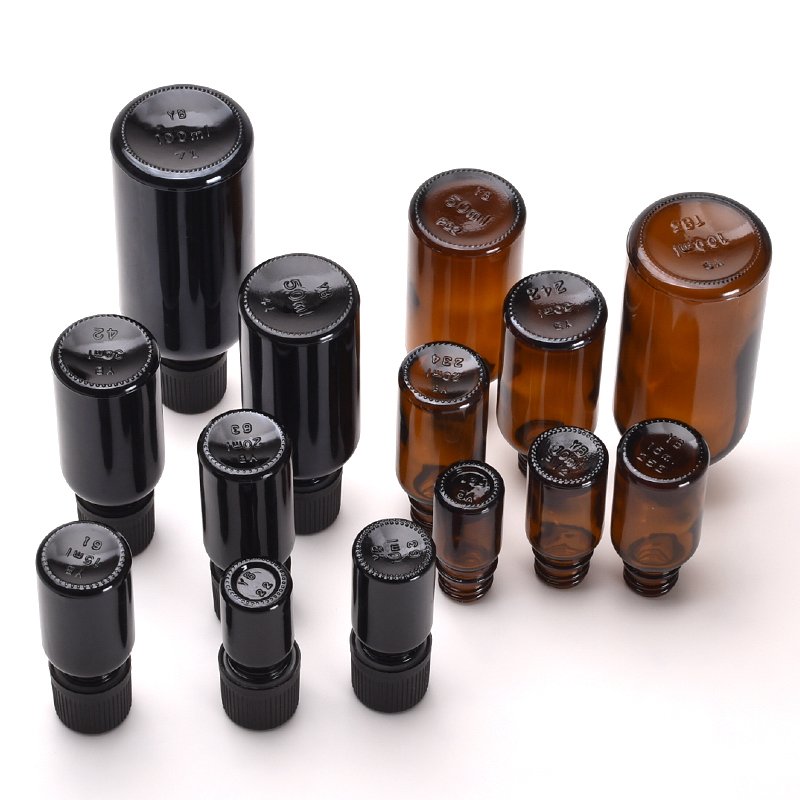 Glass fine oil bottle electroplated color glass empty bottle dropper essential oil dispenser bottle