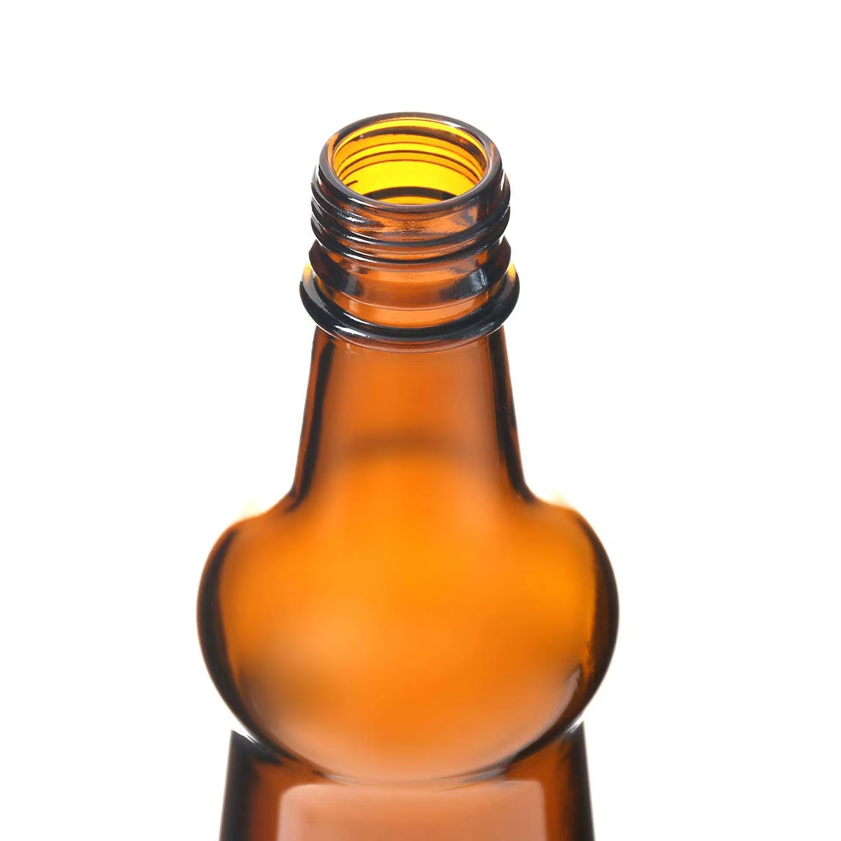 Wholesale Amber Transparent Glass Bottles Beer Beverages Fruit Juice Soda Empty Glass Bottles