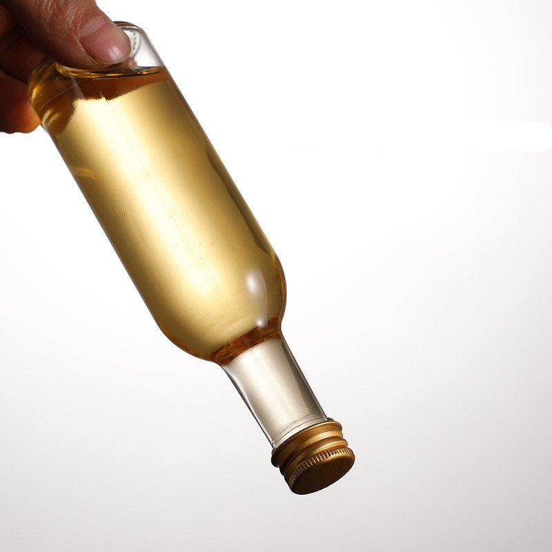 30ml 50ml 100ml square olive bottle oil clear mini empty olive oil glass bottle with screw metal cap
