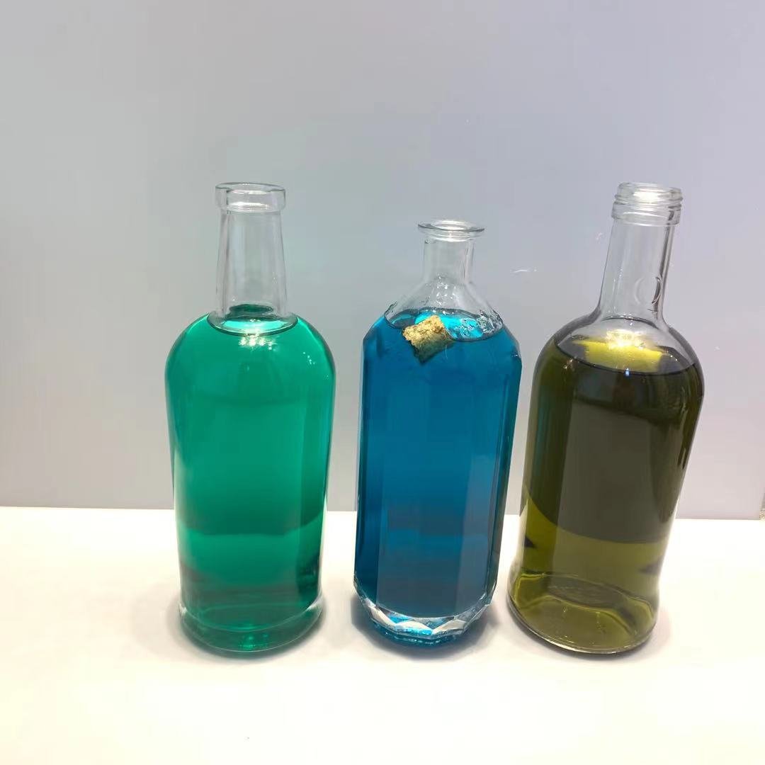 Custom Shape Avertan Empty Spirit 100ml 200ml 375ml 500ml 750ml 1 Liter Gin Glass Bottle for Liquor