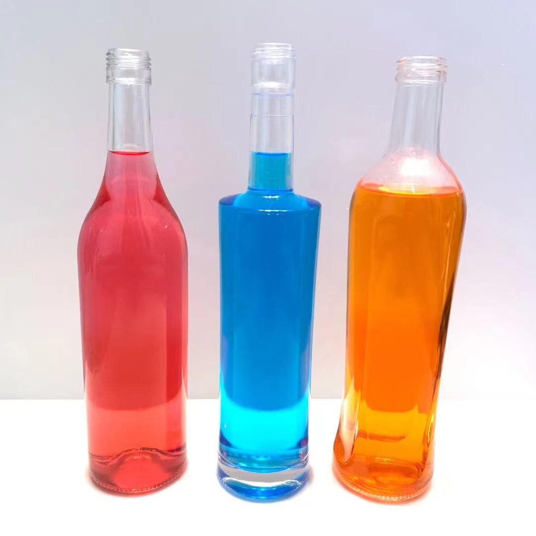 Custom Shape Avertan Empty Spirit 100ml 200ml 375ml 500ml 750ml 1 Liter Gin Glass Bottle for Liquor