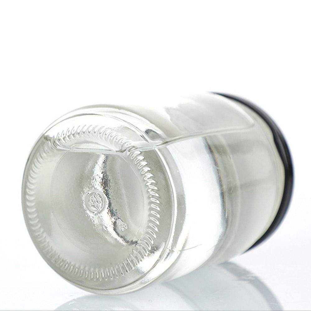 Jar with Tin Plate Lid Round Clear Glass Bottle Honey Glass Eco Friendly Kitchen Food Multifunction CLASSIC 25ML 50ML 75ML 100ML