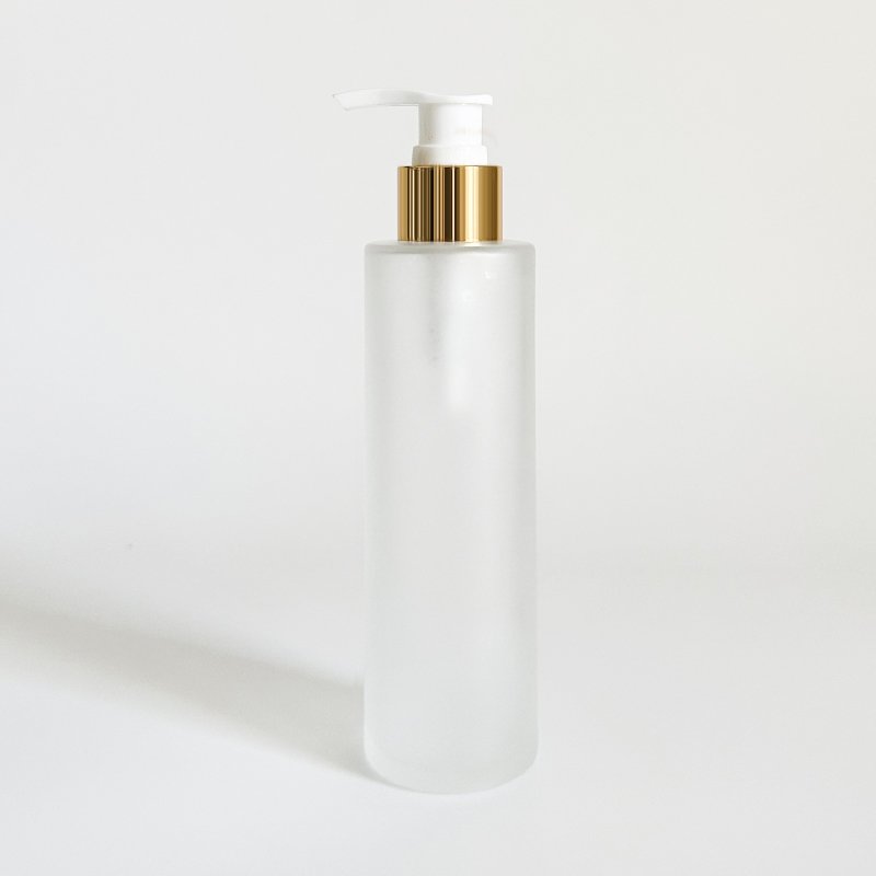 30ml 120ml Frosted Gold Top Glass Pump Lotion Spray Cream Roller Dropper Serum Bottle Container For Cosmetic Packaging